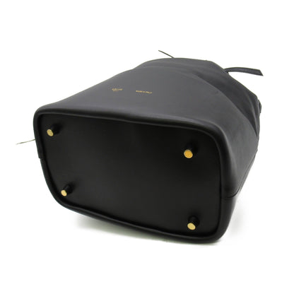 Celine bucket bag medium Black leather