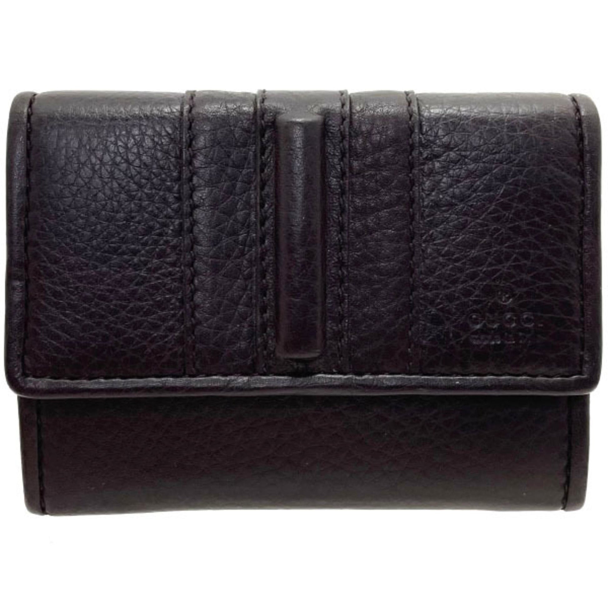 Gucci Dark Brown Leather Coin Purse/Coin Case ()