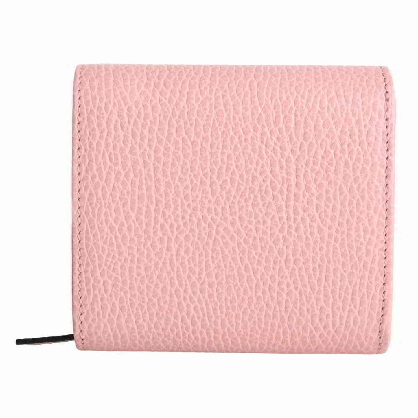 Gucci leather double G medium folio compact wallet pink