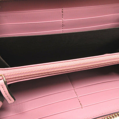 Gucci Pink Leather Long Wallet (Bi-Fold)