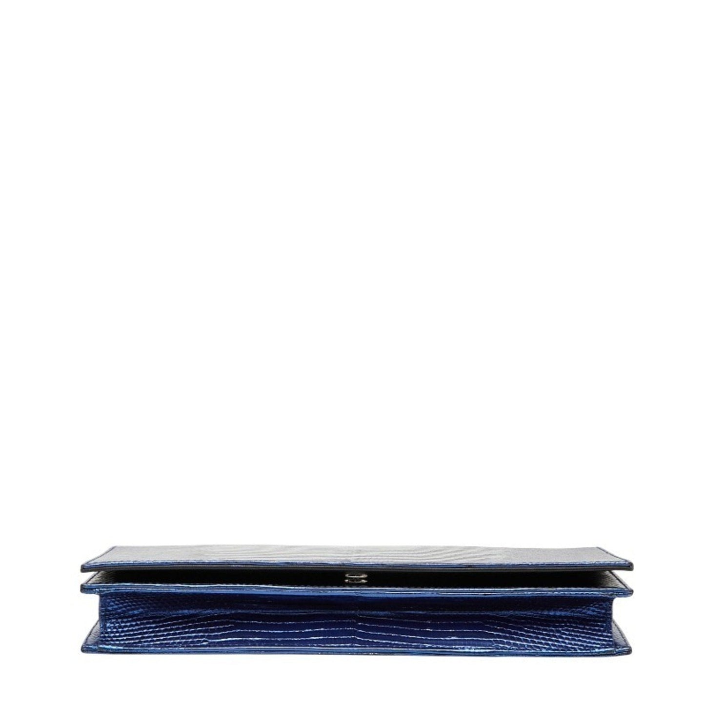 Christian Dior Metallic Blue Leather Shoulder Bag ()