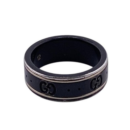 Gucci Black Ceramic Band Ring ()