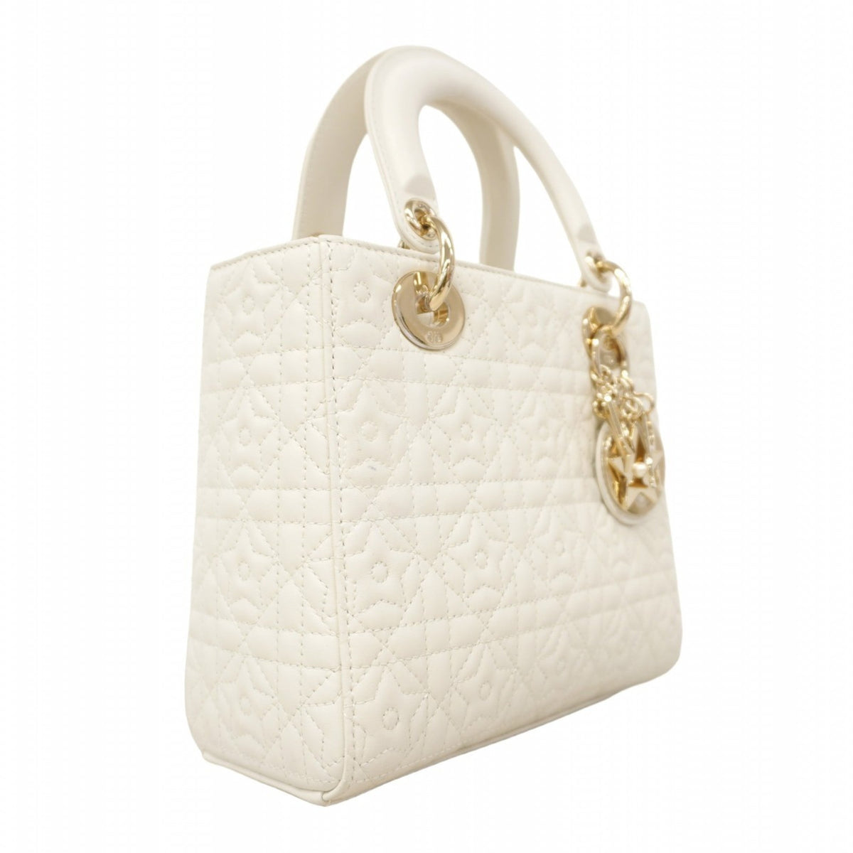 Christian Dior White Leather Handbag ()