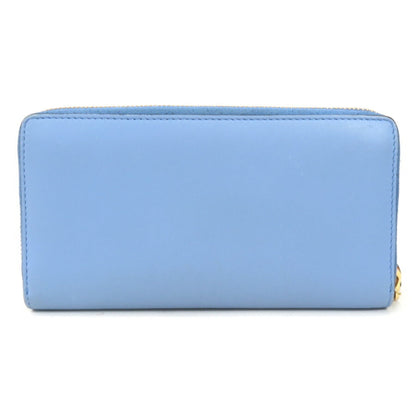Gucci Blue Leather Long Bill Wallet (Bi-Fold)