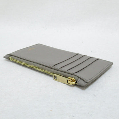 Celine Card Case Gray Gurege leather