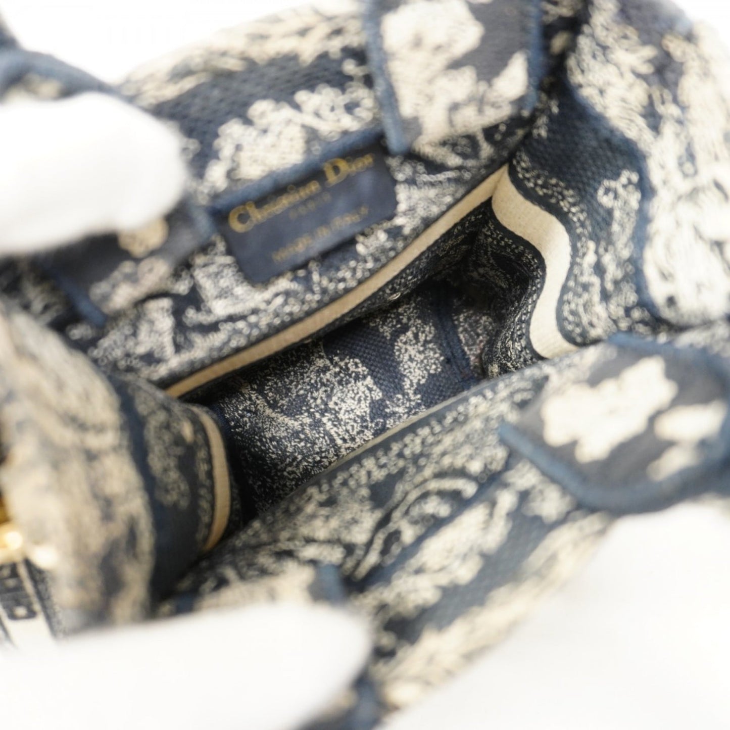 Christian Dior Navy Canvas Handbag ()