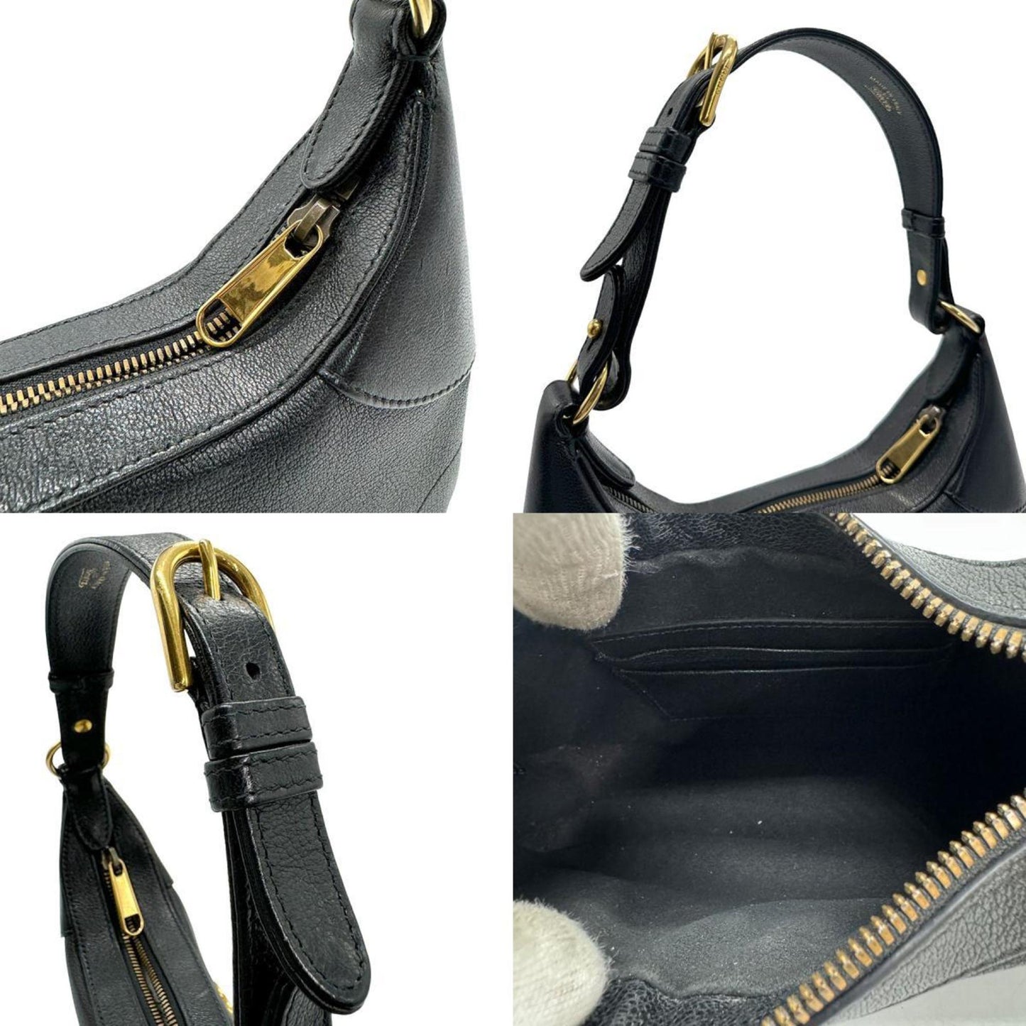 Gucci Black Leather Shoulder Bag