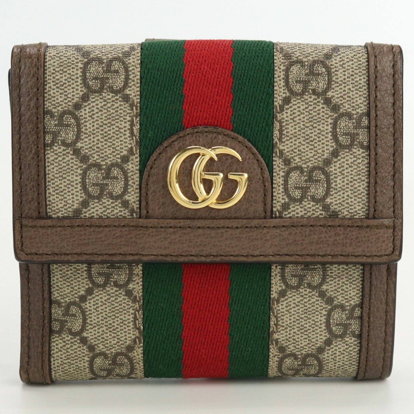 GUCCI GG French Flap Ophidia 523173 96IWG 8745 Bifold Wallet Supreme Women's