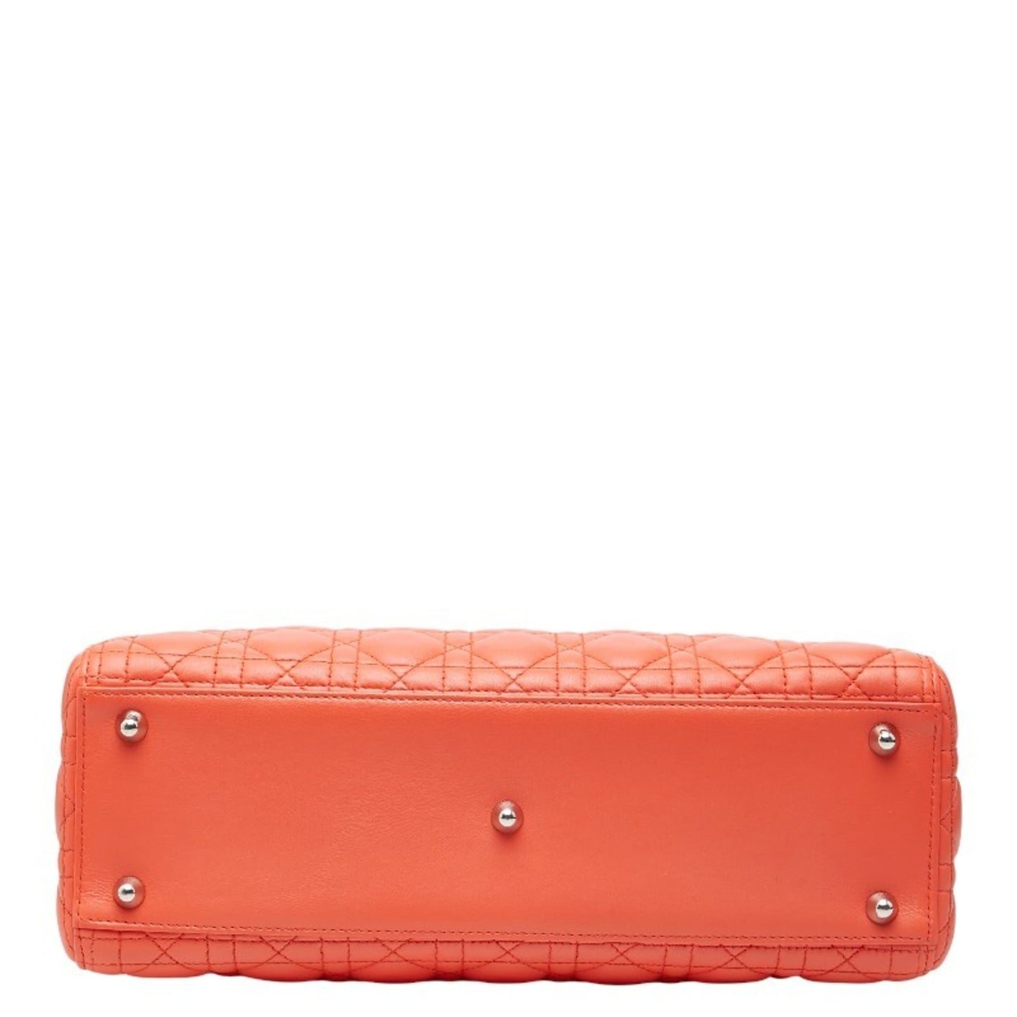 Christian Dior Orange Leather Handbag Shoulder Bag ()