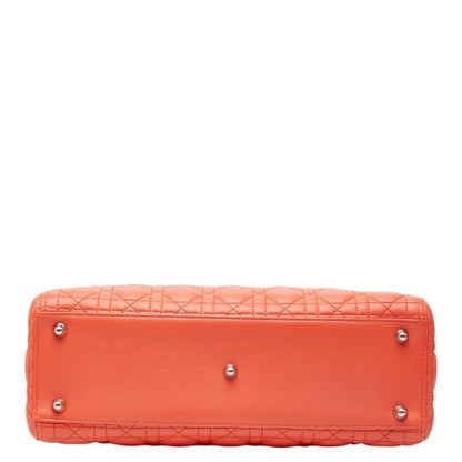 Christian Dior Orange Leather Handbag Shoulder Bag ()