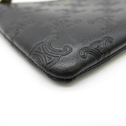 Celine coin purse with hook Black leather