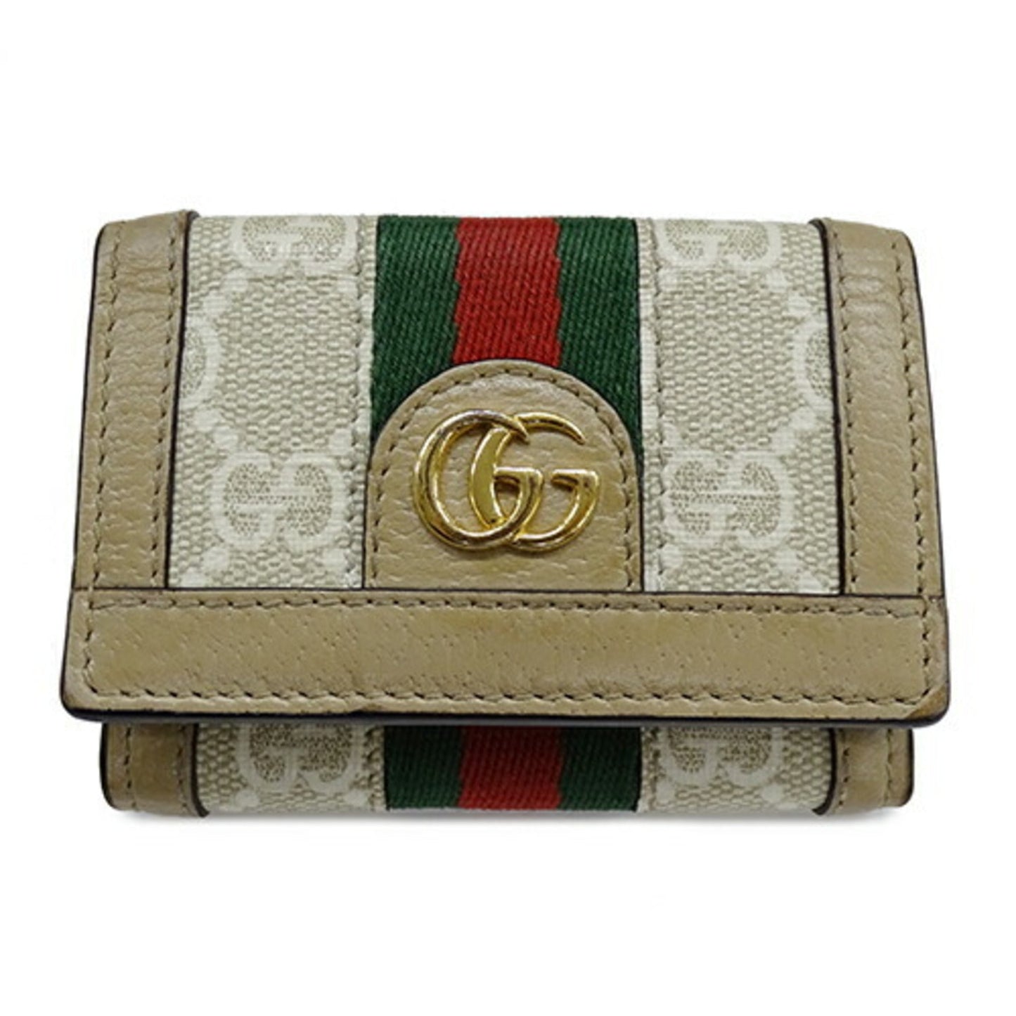 Gucci Beige Gg Supreme Wallet (Tri-Fold) ()