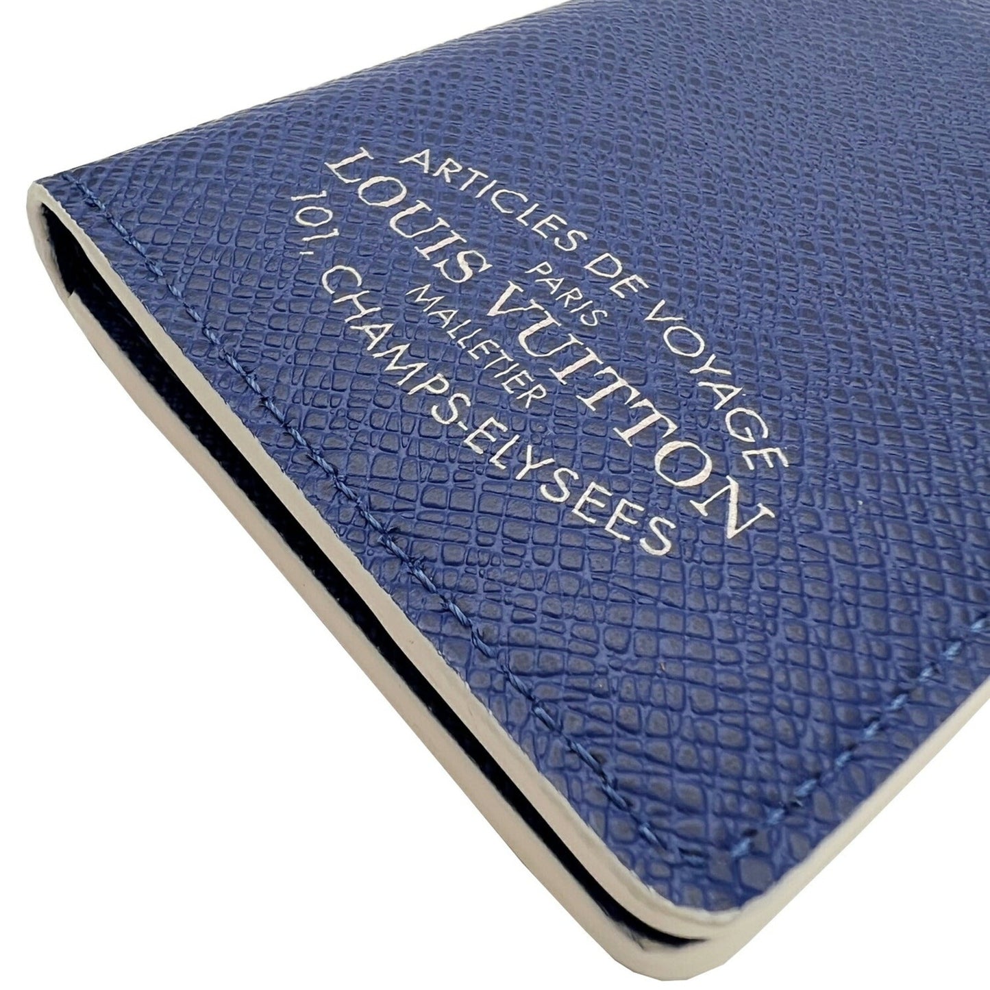 LOUIS VUITTON Organizer de Bosch M30379 RA3169 Taiga Cobalt Card Case Men's Women's