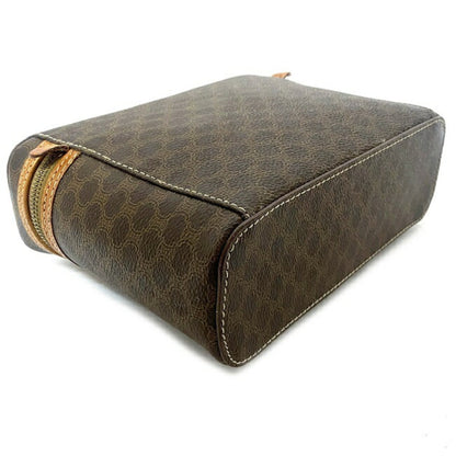 Celine Vanity Bag Brown Macadam M95 PVC Leather Celine Handbag