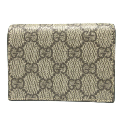 Gucci Beige Black Gg Supreme Wallet (Bi-Fold)