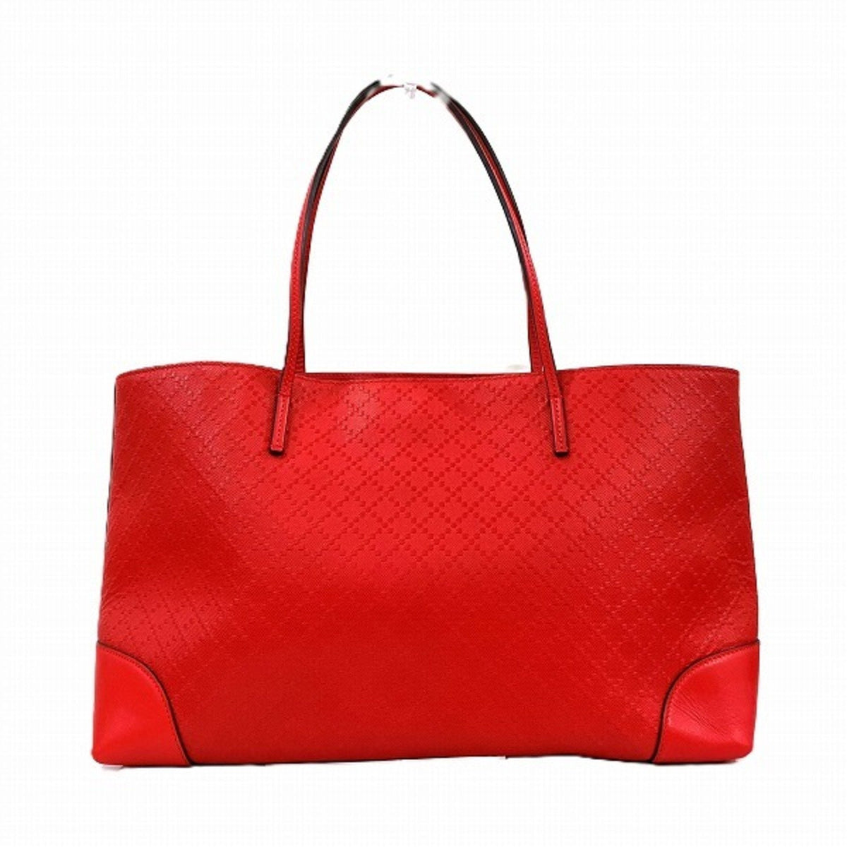 Gucci Red Color Leather Tote Bag