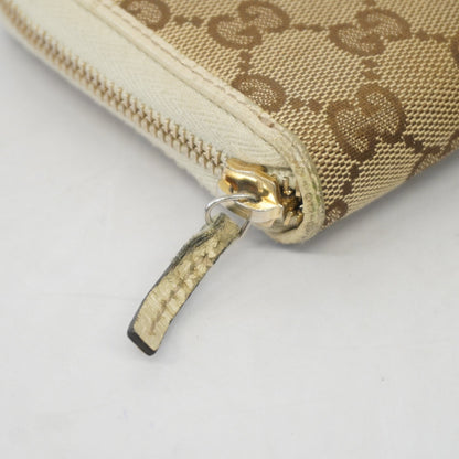 Gucci Long Wallet GG Canvas 112724 Beige/Ivory