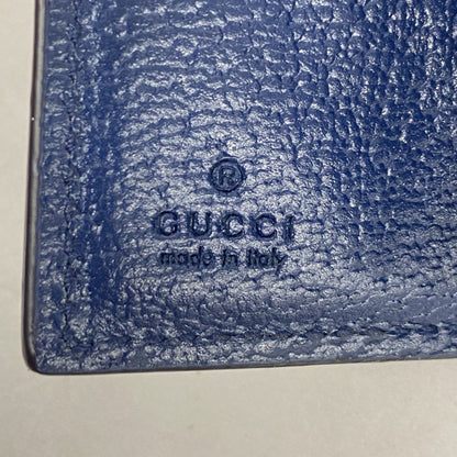 Gucci Brown Navy Pvc Wallet (Tri-Fold)