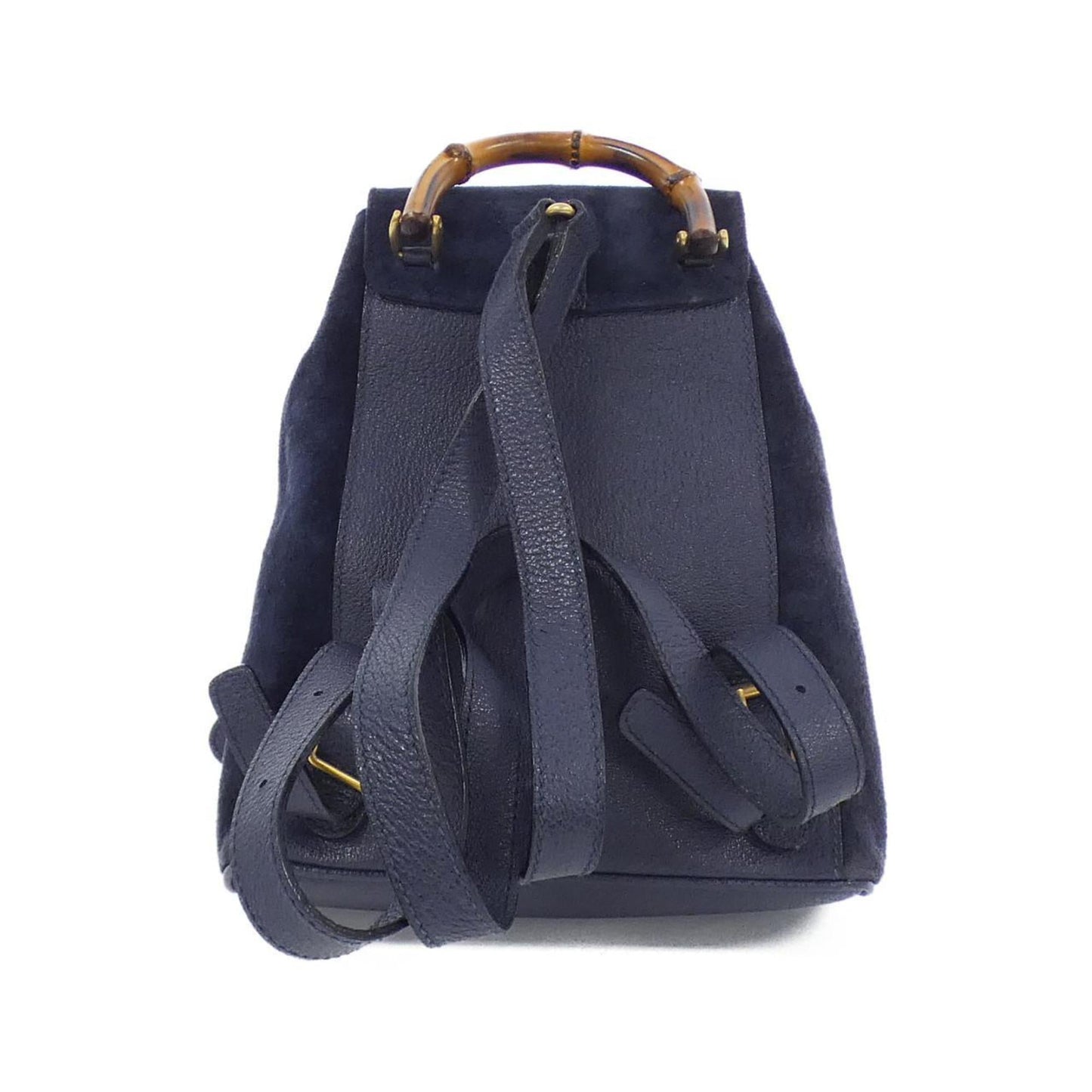 Gucci Navy Suede Leather Backpack