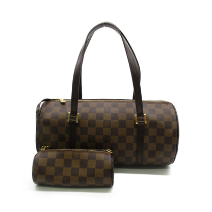 LOUIS VUITTON Papillon 30 Shoulder Bag Brown Ebene Damier PVC coated canvas N51303