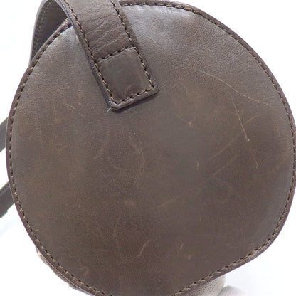 Celine Shoulder Bag C Macadam Women's Brown Canvas Leather