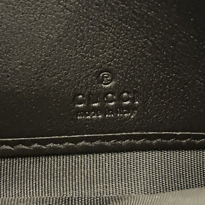 Gucci Beige Dark Brown Gg Canvas Leather Wallet (Bi-Fold)