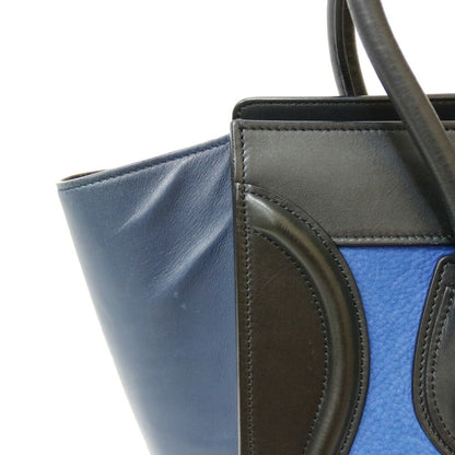 Celine Luggage Micro Handbag Blue Ladies