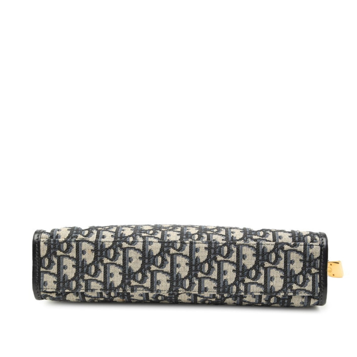 Christian Dior Navy Canvas Leather Clutch Bag ()