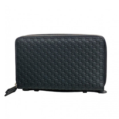 Gucci Black Leather Long Wallet (Bi-Fold) ()