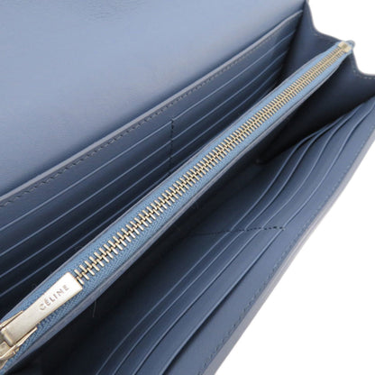 Celine Long Wallet Leather Ladies