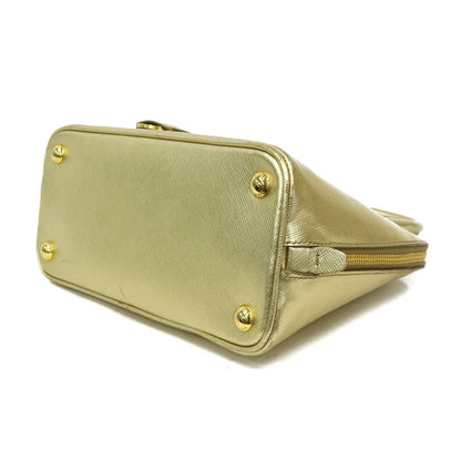 Prada Shoulder Bag Handbag Gold Ladies