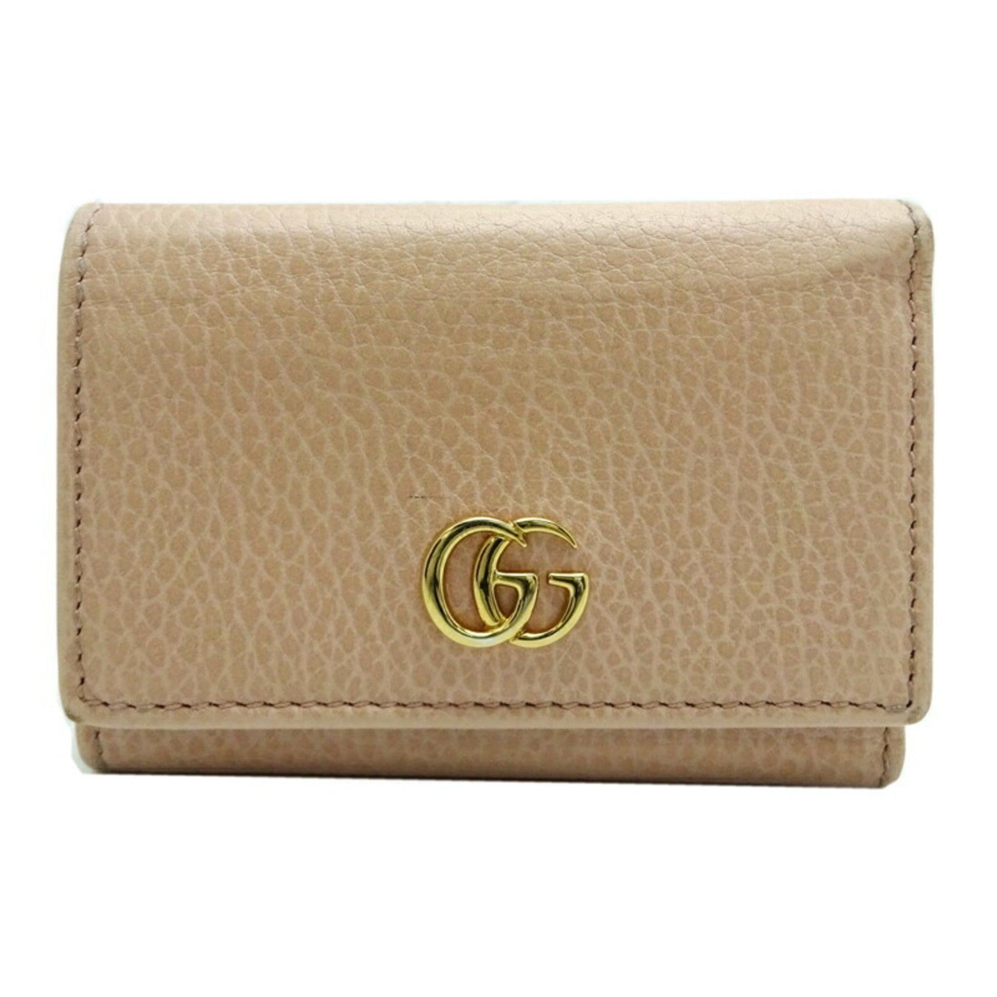 Gucci Pink Leather Wallet (Tri-Fold) ()