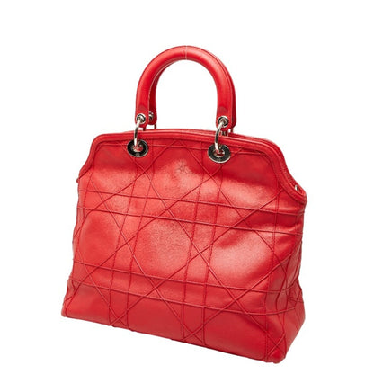 Christian Dior Red Color Leather Handbag ()