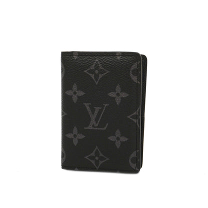 Louis VuittonAuth  Monogram Eclipse Card Case Organizer Depoche M61696 Business