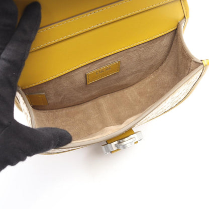 Christian Dior Yellow Patent Leather Shoulder Bag ()