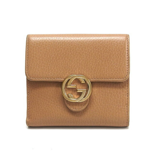 Gucci interlocking G bi-fold wallet beige