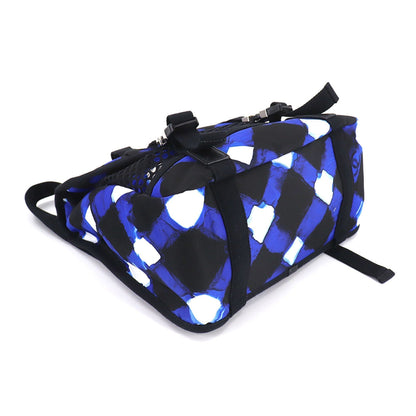 Chanel airline backpack rucksack nylon leather blue black A93326 Airline Back Pack