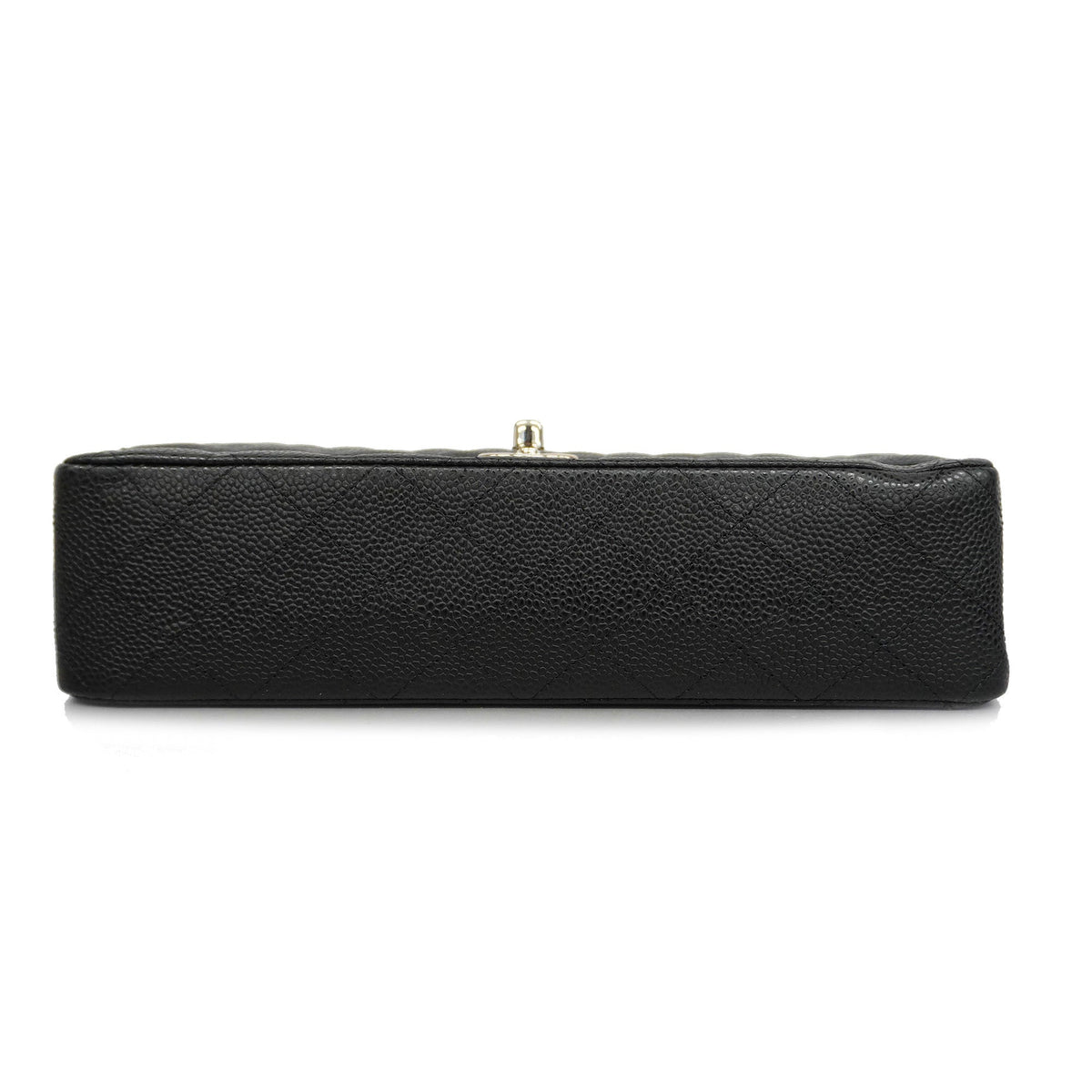 ChanelAuth  Matelasse W Flap W Chain Lambskin Women's Leather Shoulder Bag Black