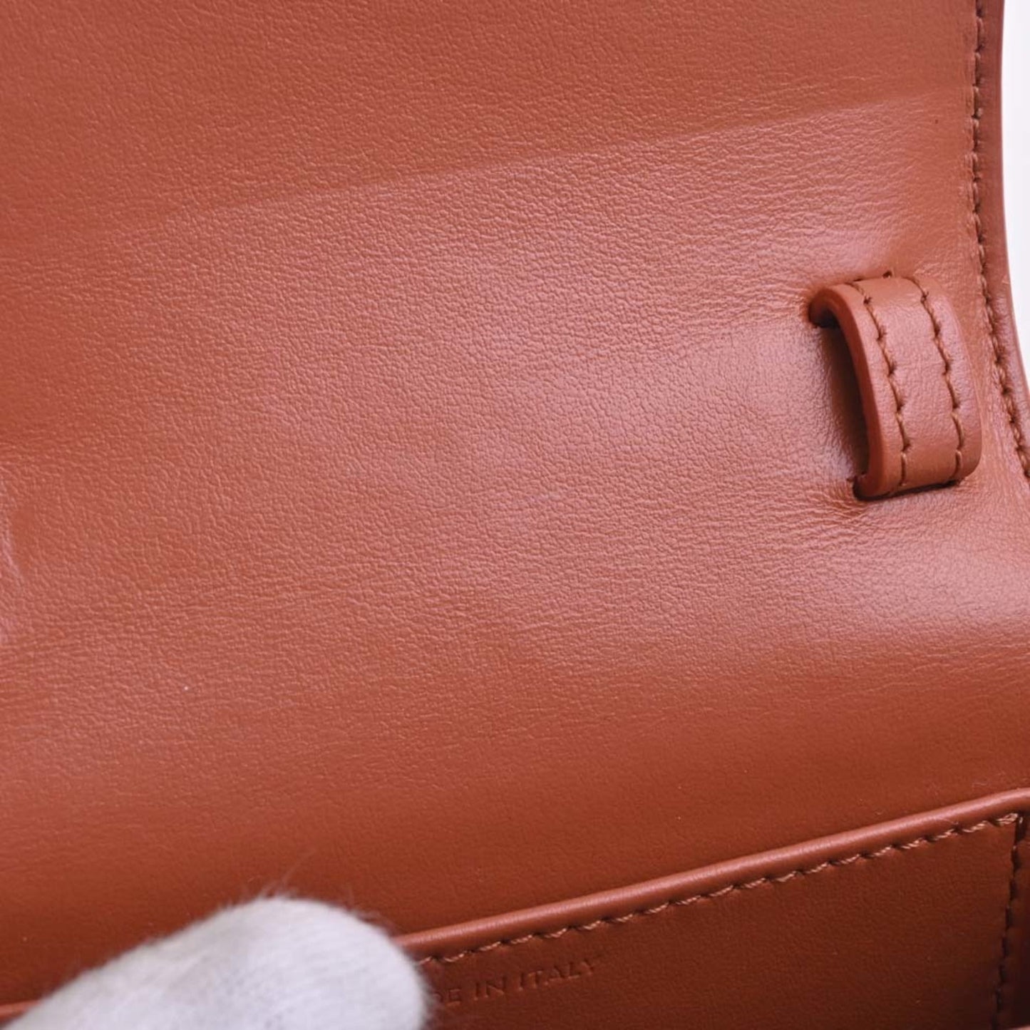 Celine Leather Claude Triomphe Shoulder Bag 10I513DPV Orange Ladies