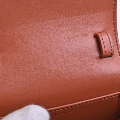 Celine Leather Claude Triomphe Shoulder Bag 10I513DPV Orange Ladies