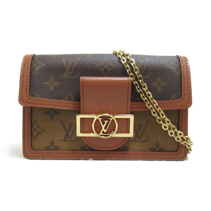 LOUIS VUITTON Portefeiulle Dauphine Shoulder Bag Brown Monogram Reverse PVC coated canvas M68746