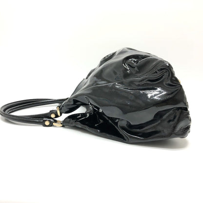 Gucci Black Patent Leather Tote Bag