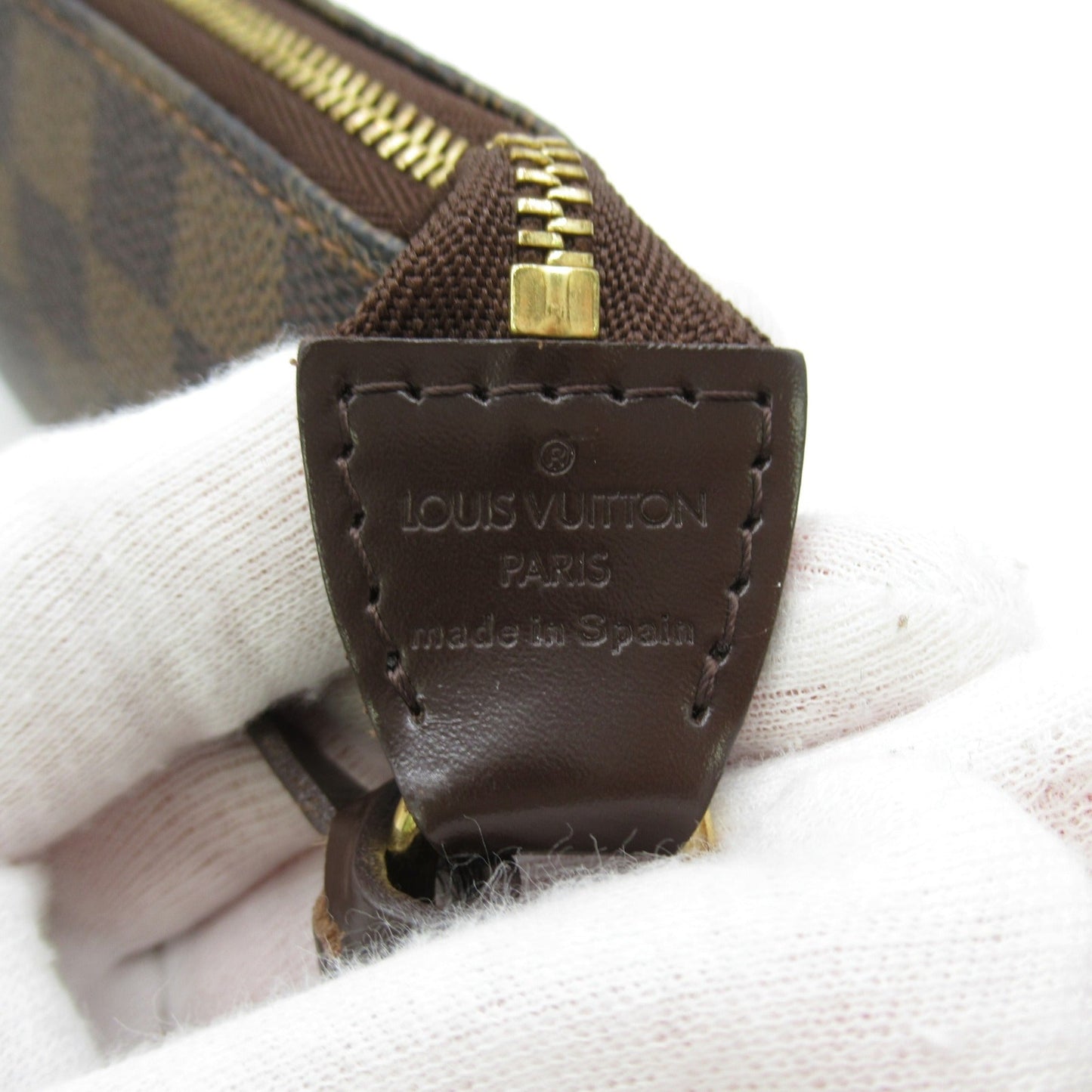 LOUIS VUITTON Pochette Accessoires Brown Damier PVC coated canvas N51985