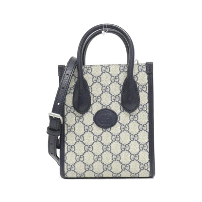 Gucci Beige Blue Gg Supreme Handbag ()