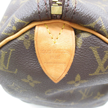 LOUIS VUITTON Speedy 35 handbag Brown Monogram PVC coated canvas M41524