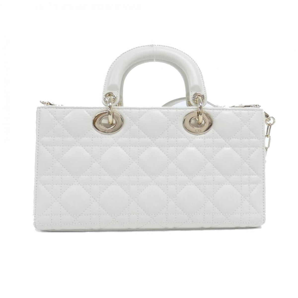 Christian Dior White Leather Handbag ()
