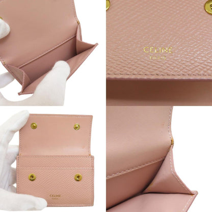 Celine Women's Leather Wallet [bi-fold] Pink