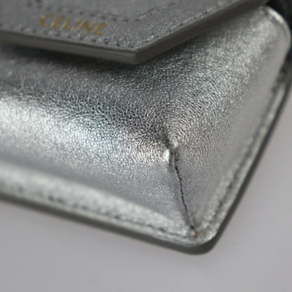 Celine Envelop Airpods Keyring Envelope key ring holder 1GH403DPS.36AG lambskin silver gold metal fittings earphone case