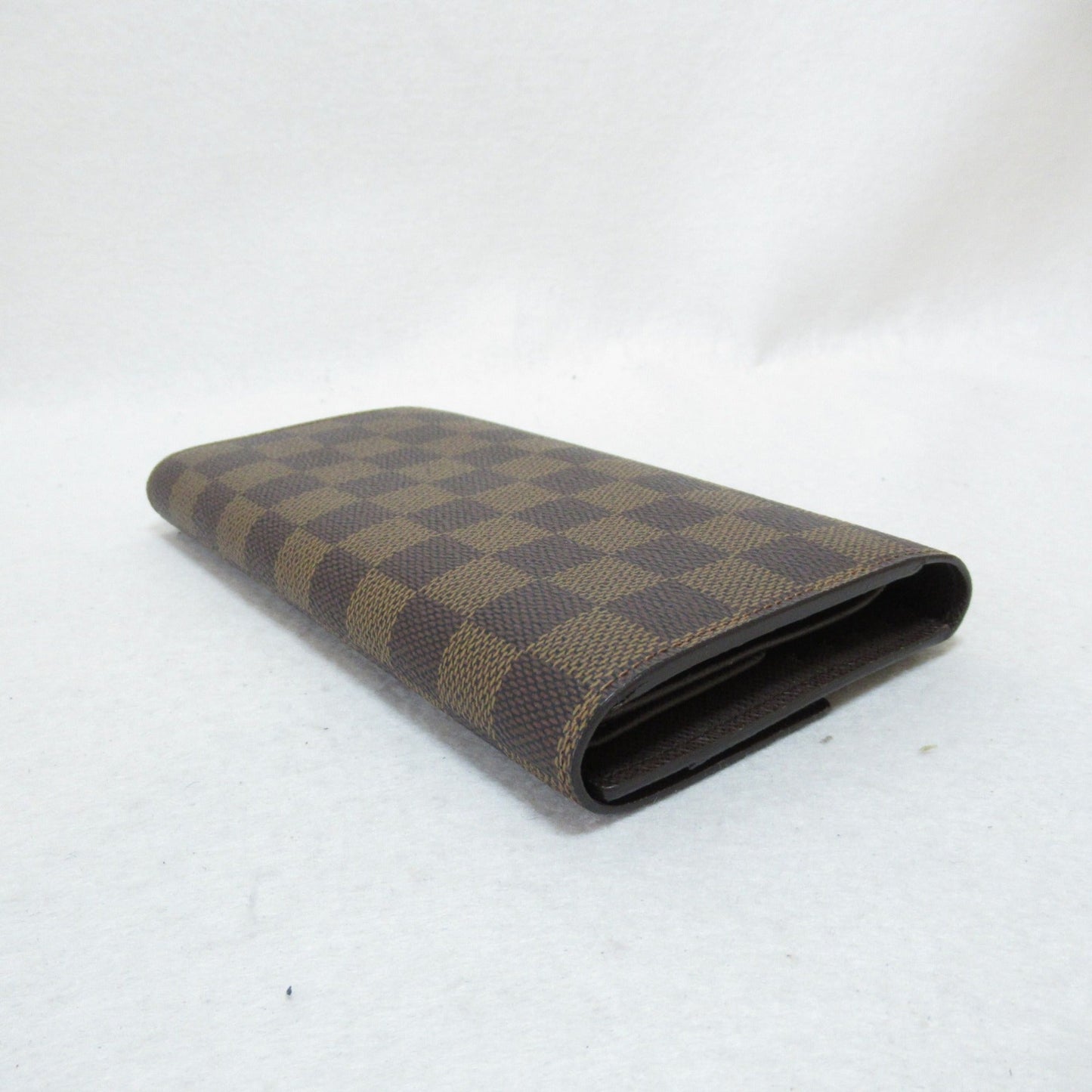 LOUIS VUITTON Porte TresorLong Wallet Brown Damier PVC coated canvas N61215