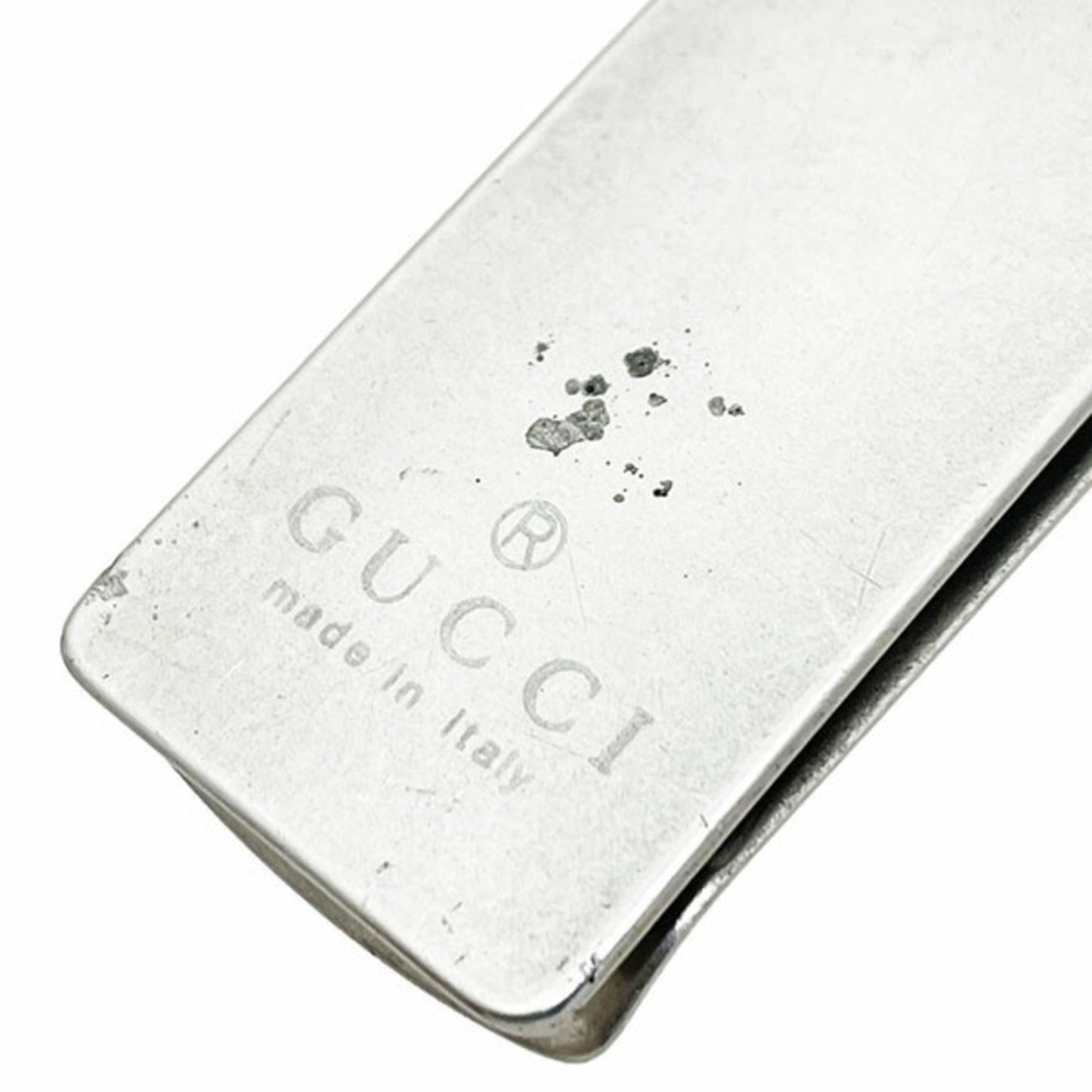 Gucci Money Clip Metal Silver GUCCI Bill Scissors Wallet Men's